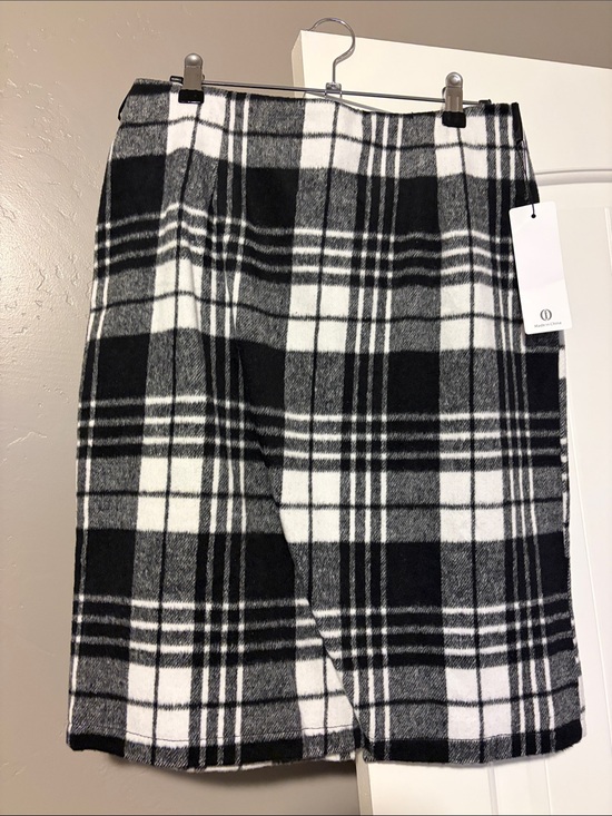 Illesteva Dresses & Skirts - Black & White Plaid Midi Skirt